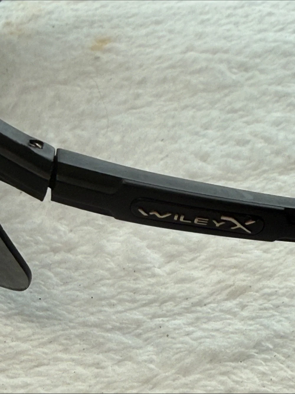 Wiley X PT-1S Sunglasses Gray Smoke Lens Black Frame Z87 Ballistic Made In Italy